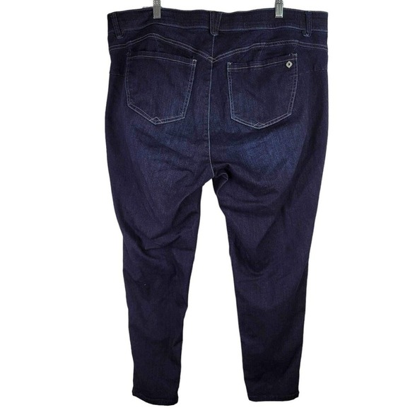 Democracy Jeans AB Solution Womens Plus Size 22 W Dark Wash Skinny High Rise - Picture 3 of 11